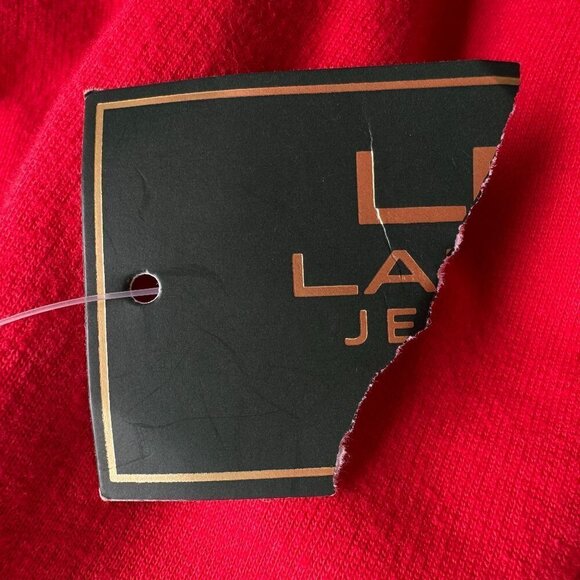 Ralph Lauren NEW Dropped Waist Dress Bistro Red with Navy Trim and Belt   Med - Picture 8 of 10